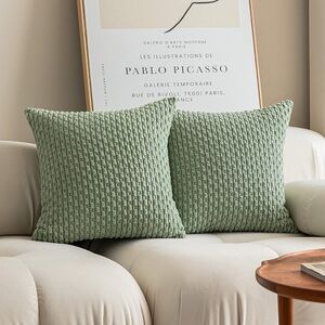 Kevin Sage Green Throw Pillows covers 20x20 inches